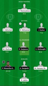 CECC vs DR Dream11 Prediction Today, Grand League