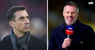 Jamie Carragher aims dig at Gary Neville over Liverpool comments in front of Reds’ fans