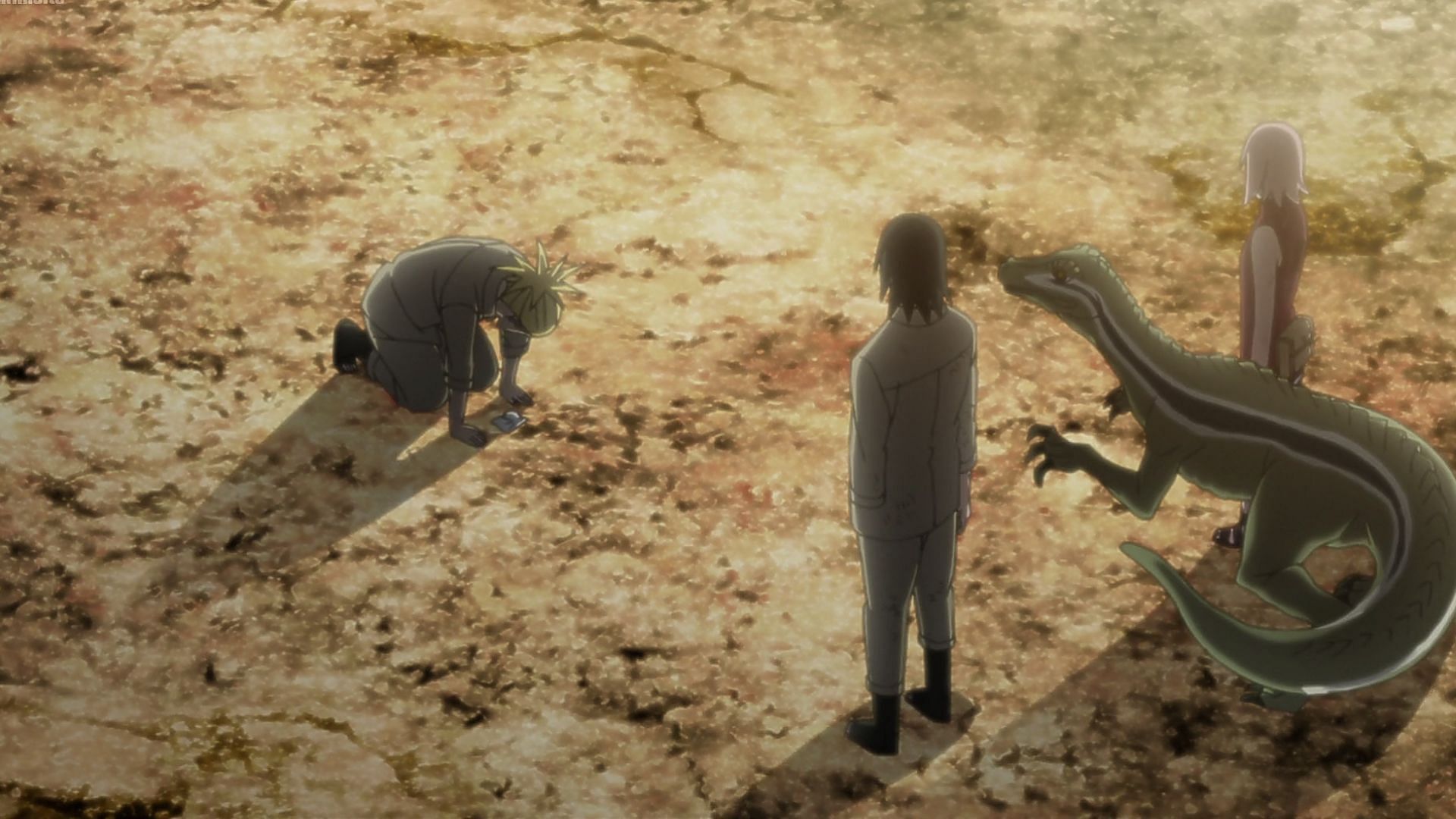 Jiji, Sasuke, Meno, and Sakura in Boruto episode 286 (Image via Studio Pierrot)