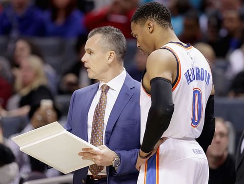 Billy Donovan and Russell Westbrook