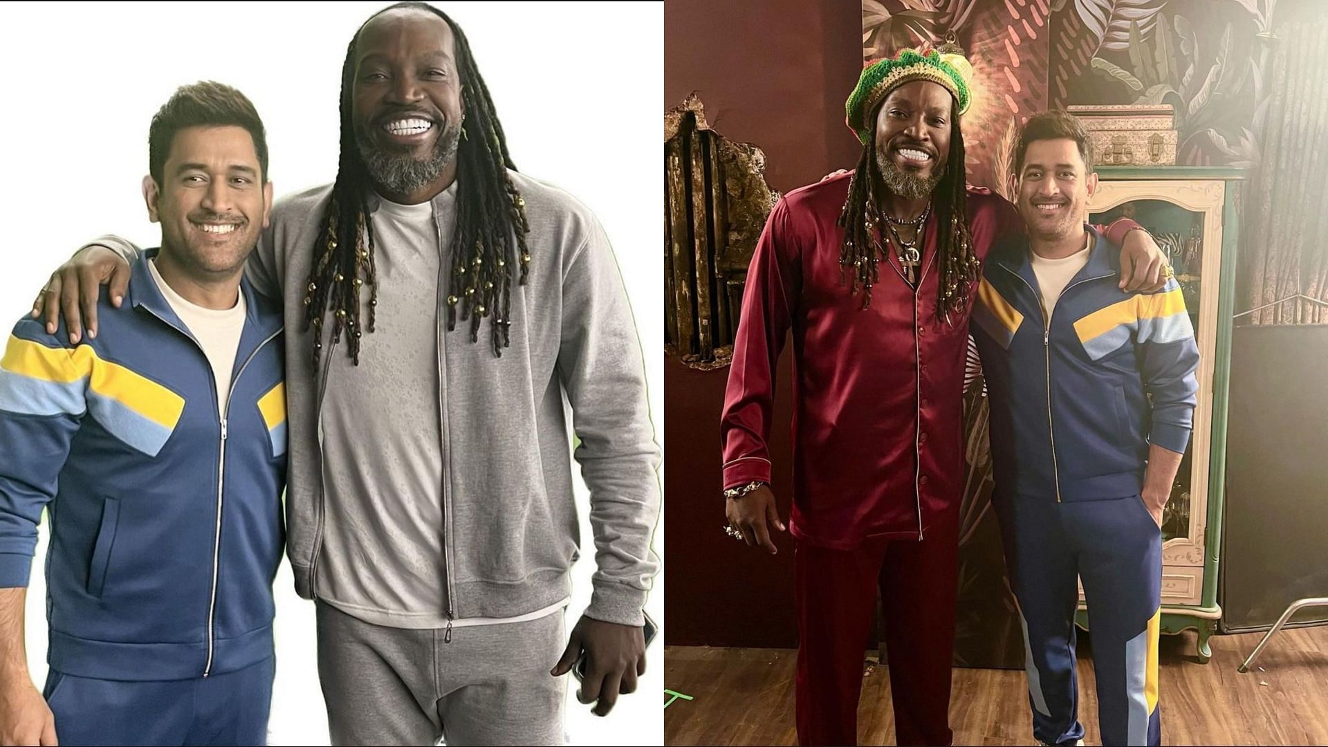 MS Dhoni and Chris Gayle (Image: Instagram)