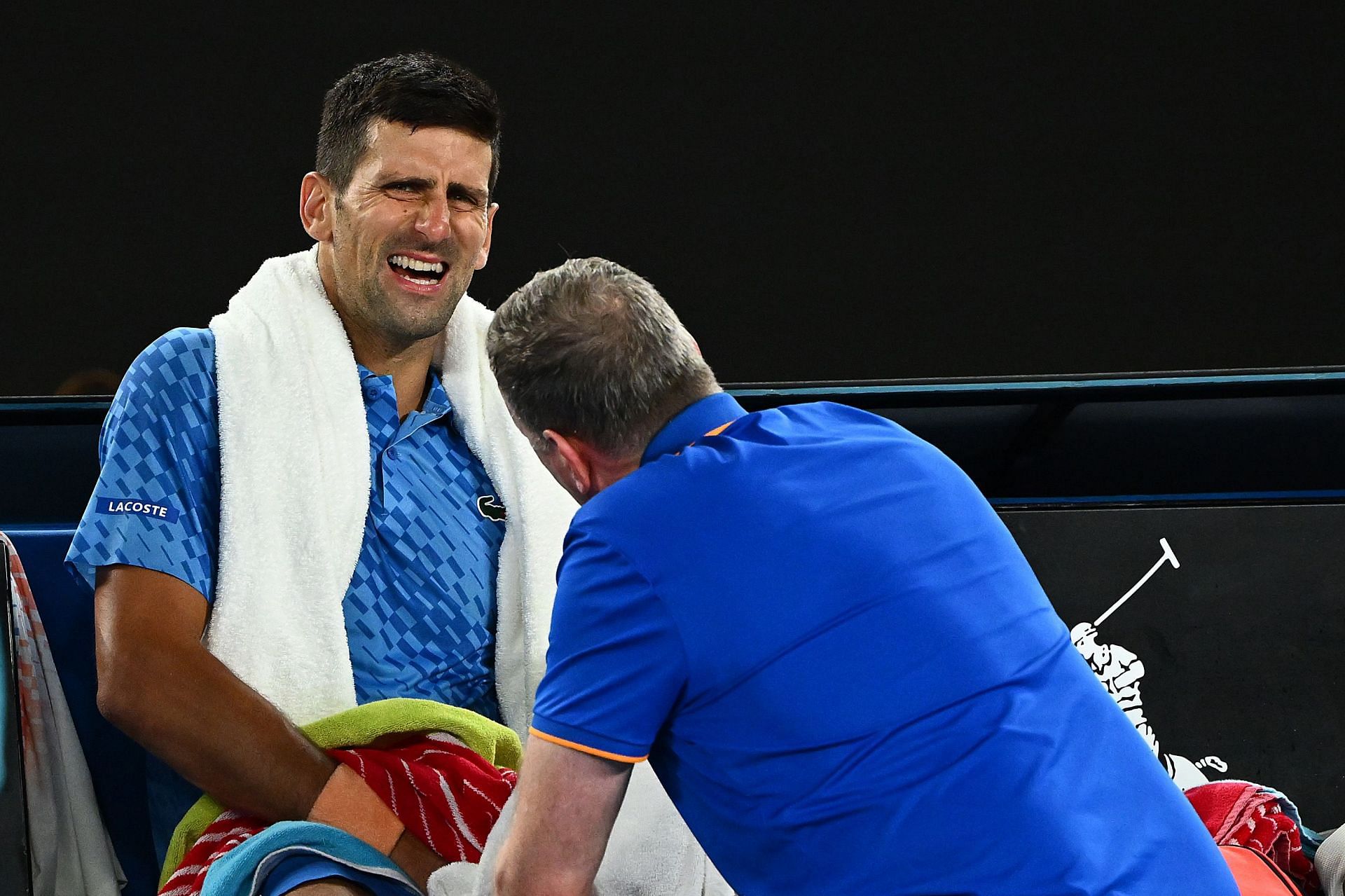 Novak Djokovic during the 2023 Australian Open