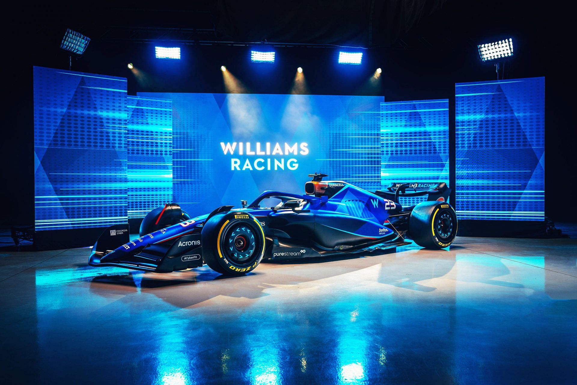 Williams Racing have announced the livery for their 2023 F1 car. [PC: Twitter/F1]