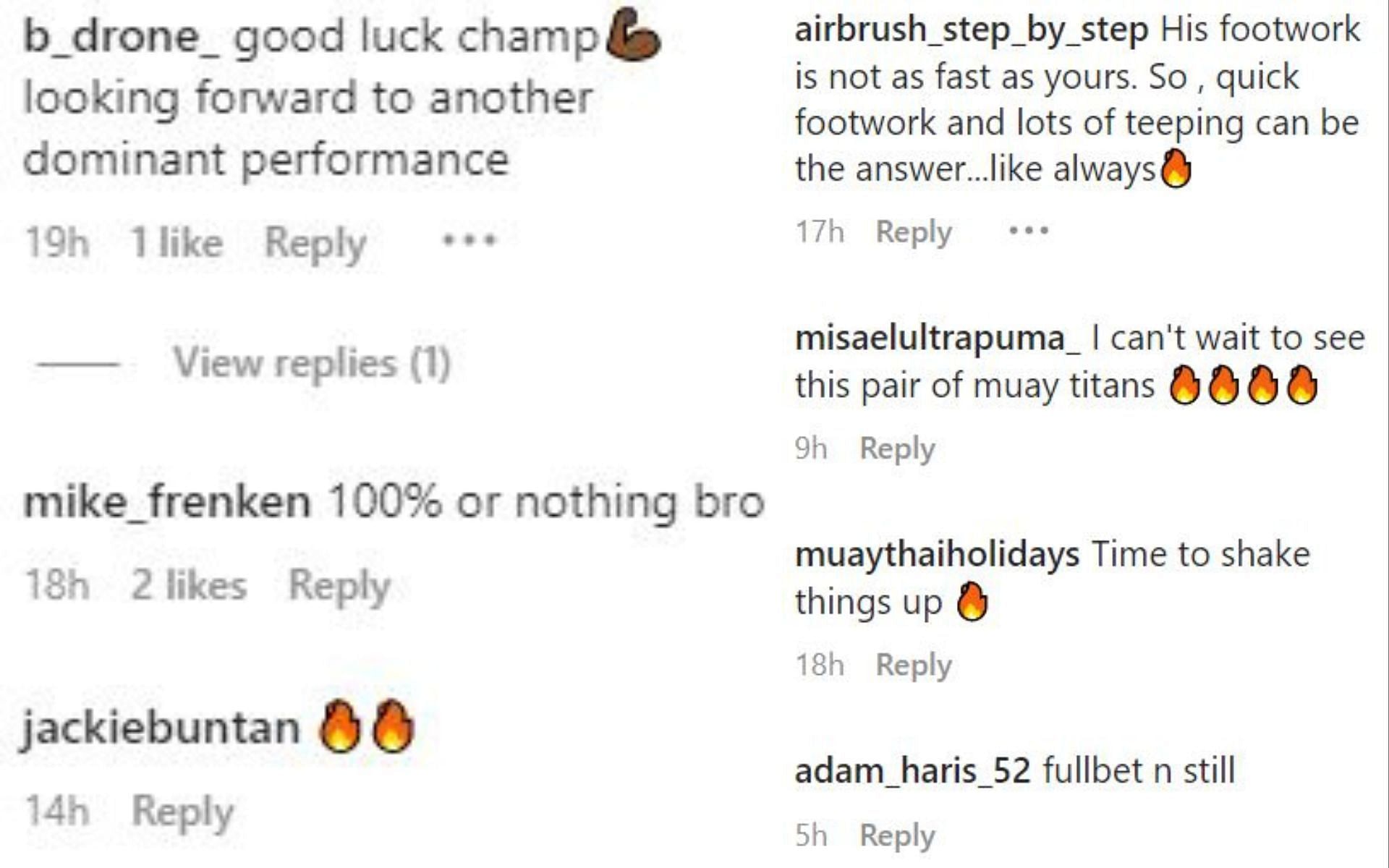 Fan comments on Nong-O Hama vs. Jonathan Haggerty