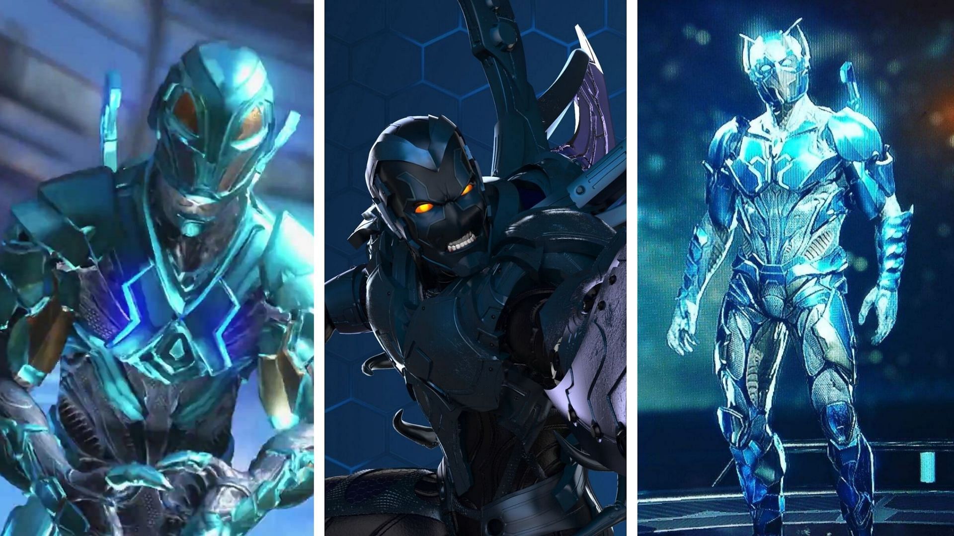 In the DC Comics universe, the various versions of the Blue Beetle character have varying abilities and limitations. (Image Via Sportskeeda)