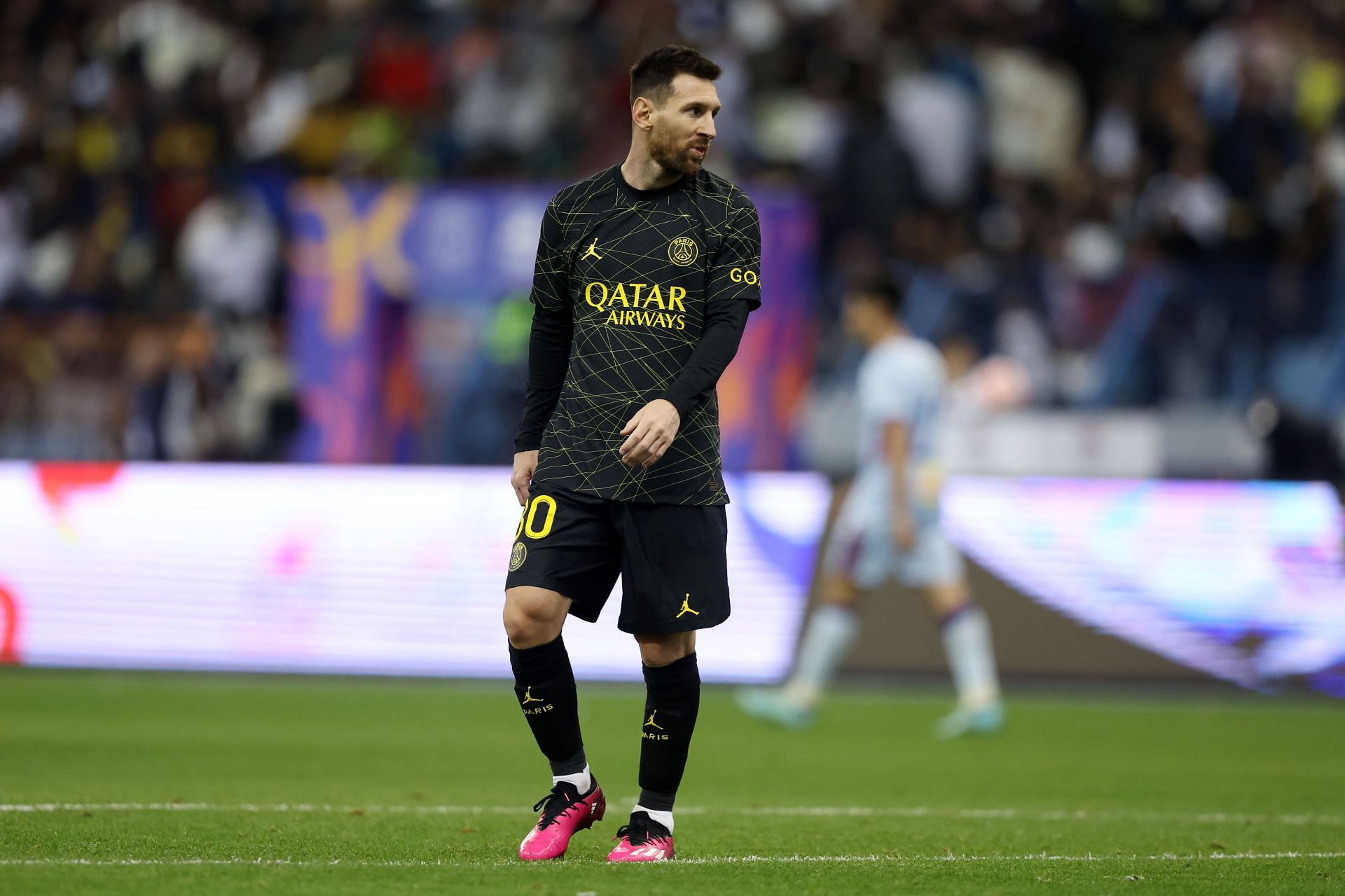 Lionel Messi missed the game against Monaco due to injury.