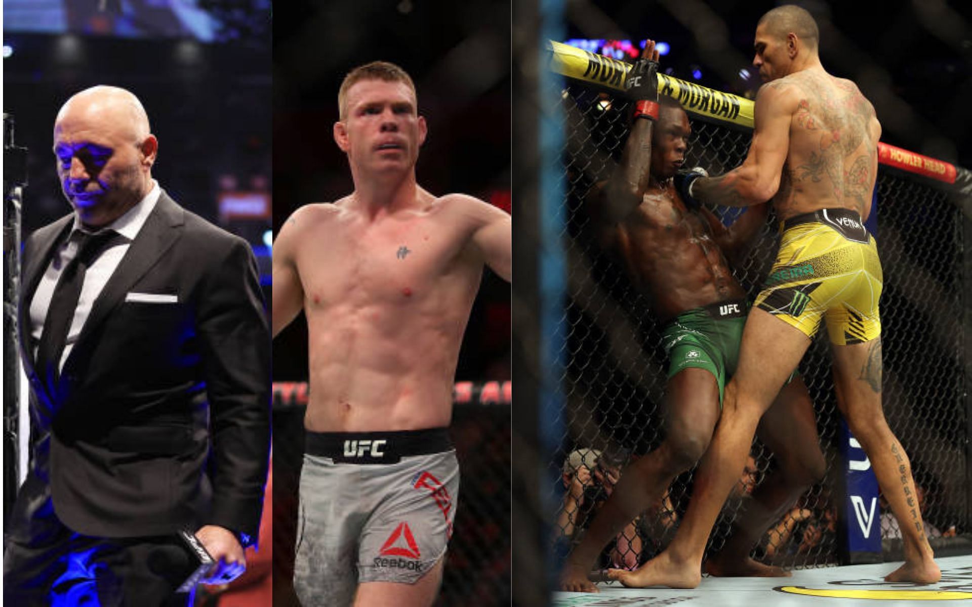 From left to right: Joe Rogan, Paul Felder, Israel Adesanya and Alex Pereira