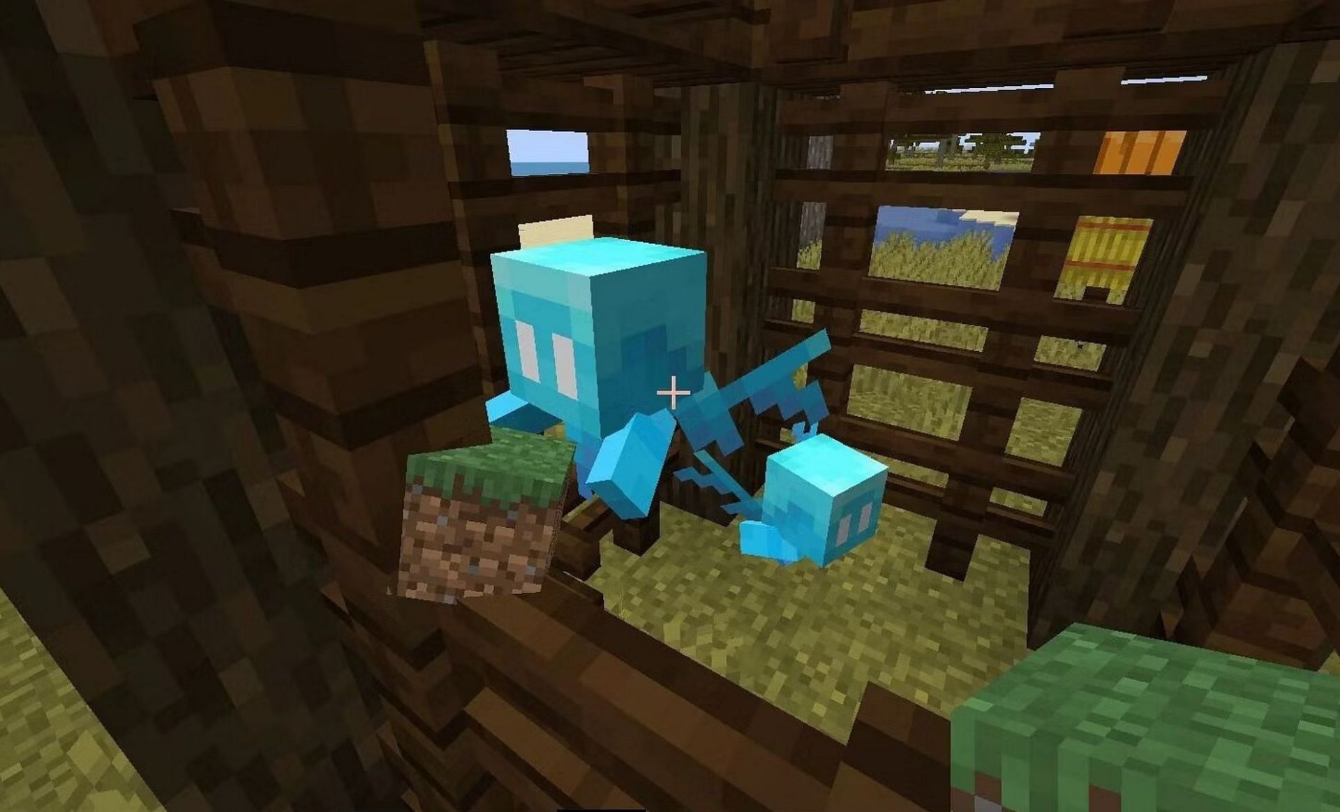 Pillager Outposts often have Allays trapped (Image via Mojang)