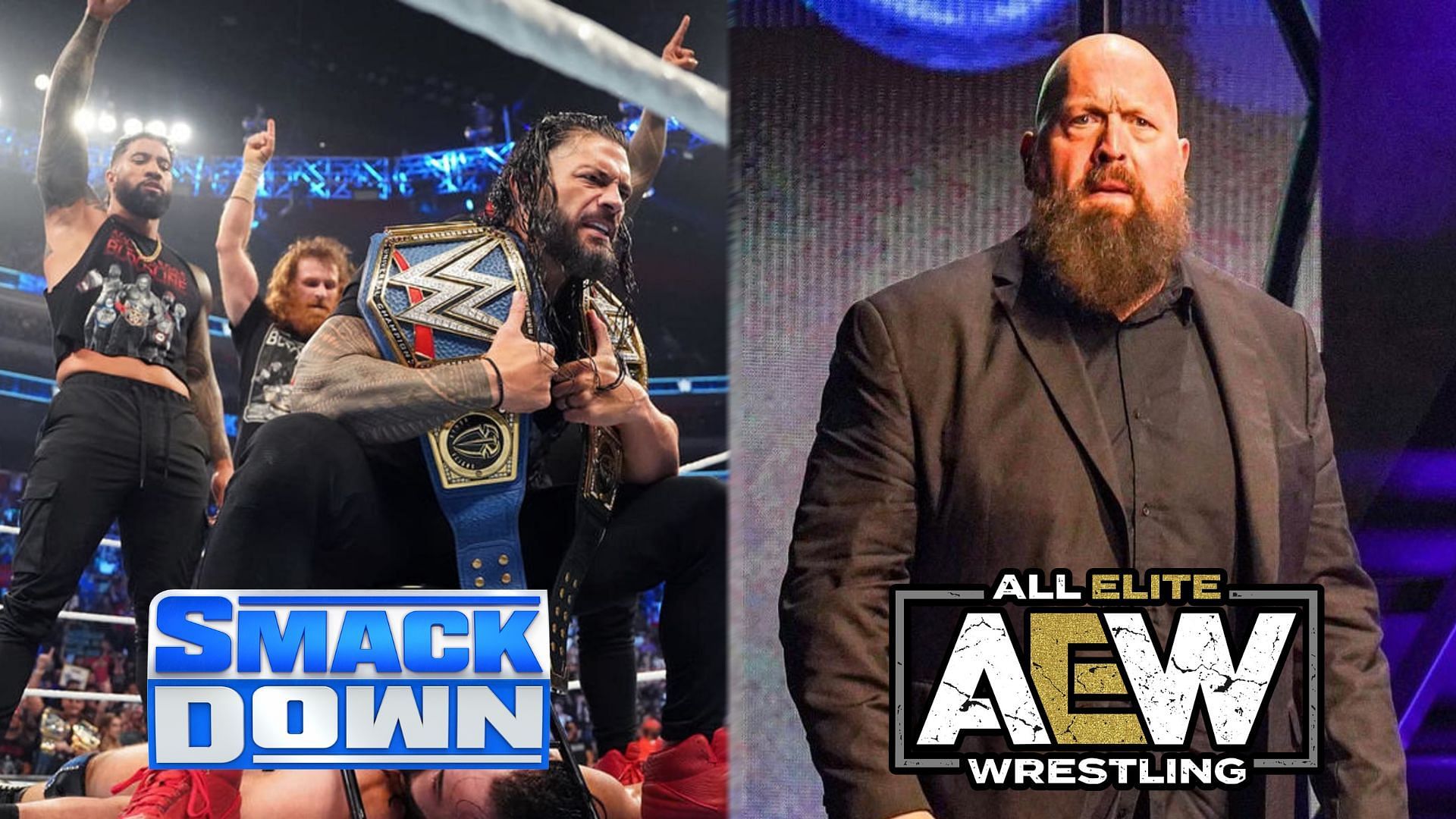 How did The Bloodline cross over into AEW this week and who did Paul Wight aggravate?