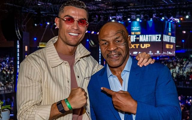 Boxing: Cristiano Ronaldo's meeting with Mike Tyson at the Jake Paul vs.  Tommy Fury event has the internet buzzing