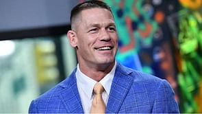 Watch: John Cena appears in a unique look with long blonde hair and a goatee ahead of WWE return