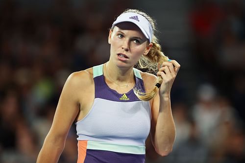 Caroline Wozniacki at the 2020 Australian Open