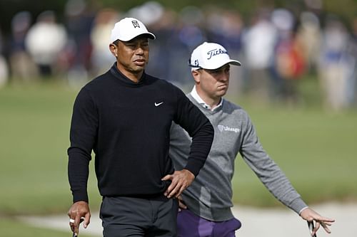 Tiger Woods and Justin Thomas - The Genesis Invitational - Round Two