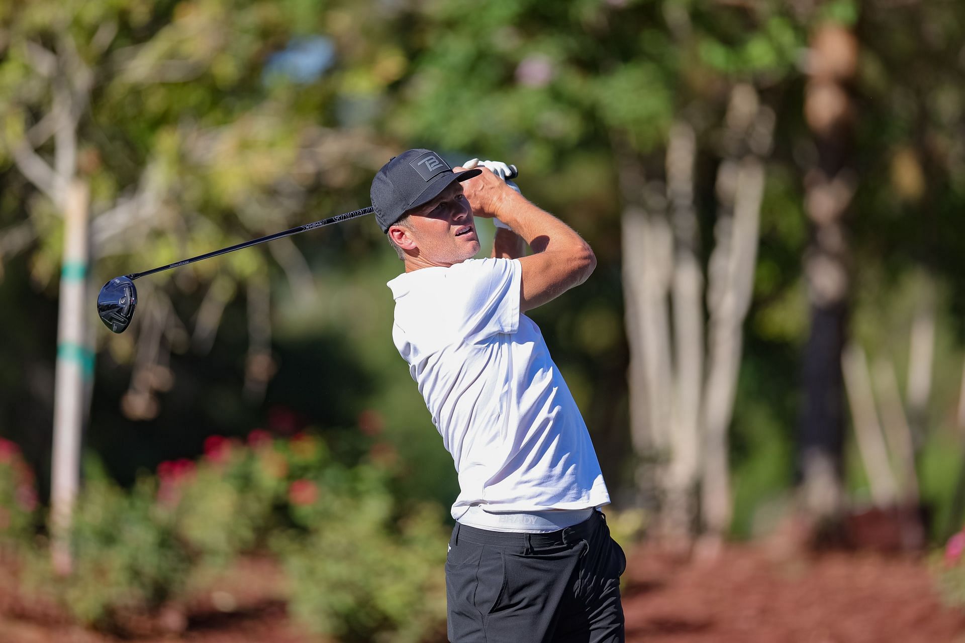 Tom Brady competing in Capital One's The Match VI