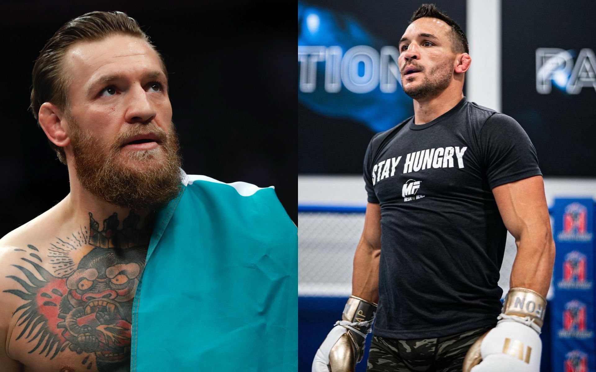 Conor Mcgregor (left) and Michael Chandler (right) [Image credits: Getty Images and @mikechandlermma on Instagram]