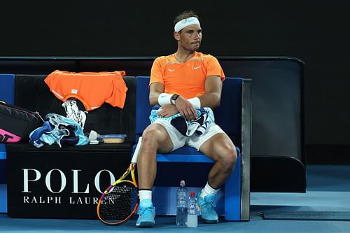 Rafael Nadal during the 2023 Australian Open