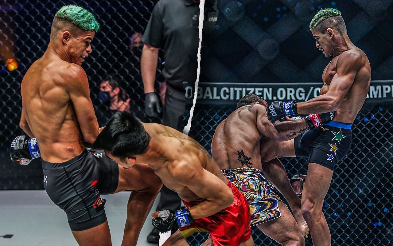 [Photo Credit: ONE Championship] Fabricio Andrade, John Lineker, Jeremy Pacatiw