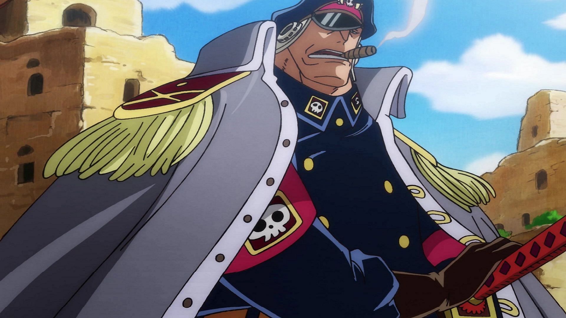 Shiryu in his post time skip incarnation (Image via Toei Animation, One Piece)