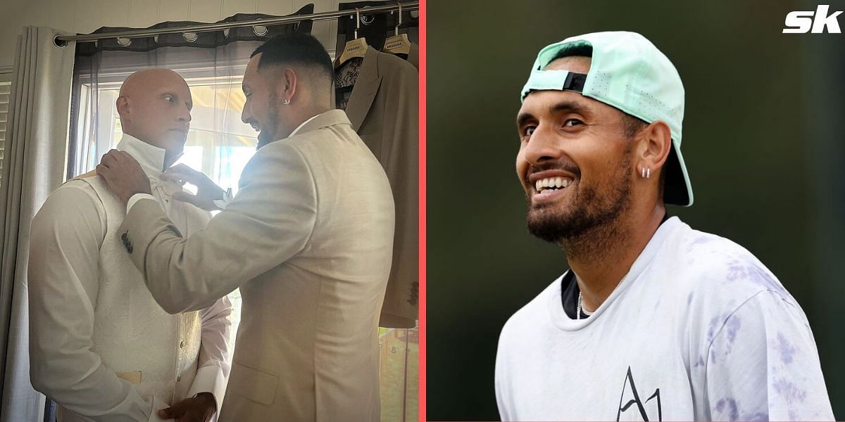 Nick Kyrgios congratulates his brother on his wedding