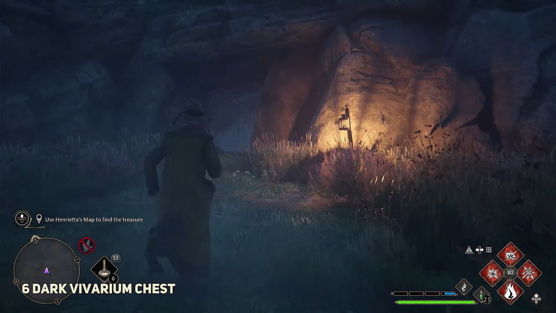 Location of the third chest in the Dark biome (Image via YouTube/@WoWQuest)