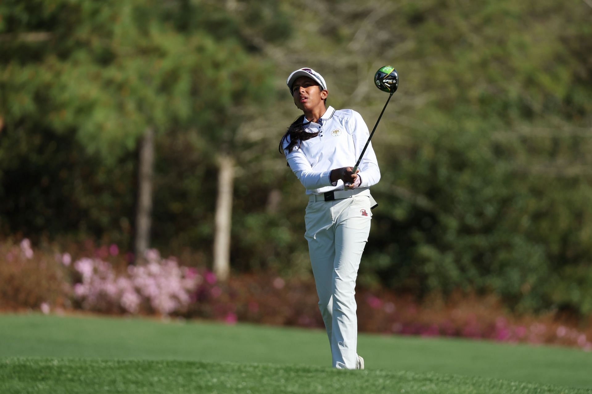 Avani Prashanth at the Augusta National Women&#039;s Amateur - Final Round (Image via Gregory Shamus/Getty Images)