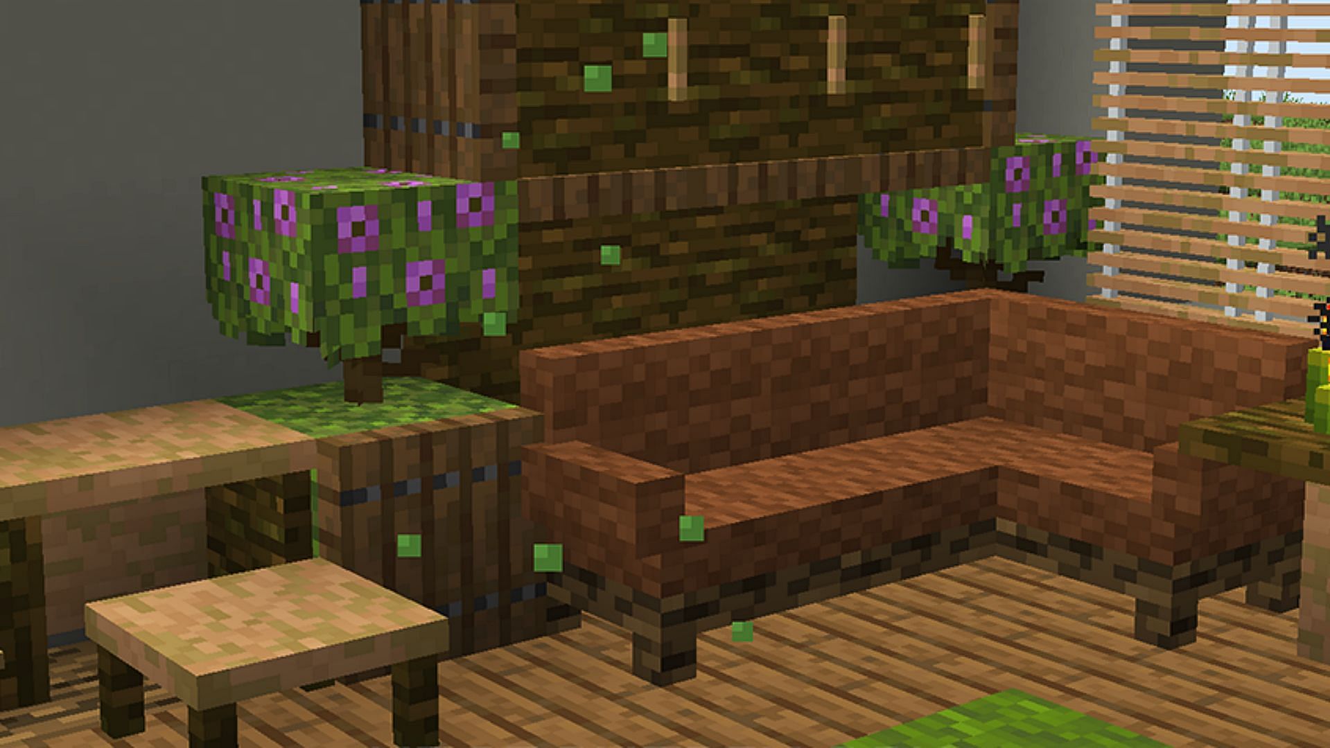 This mod adds various kinds of furniture blocks and items to Minecraft (Image via CurseForge)