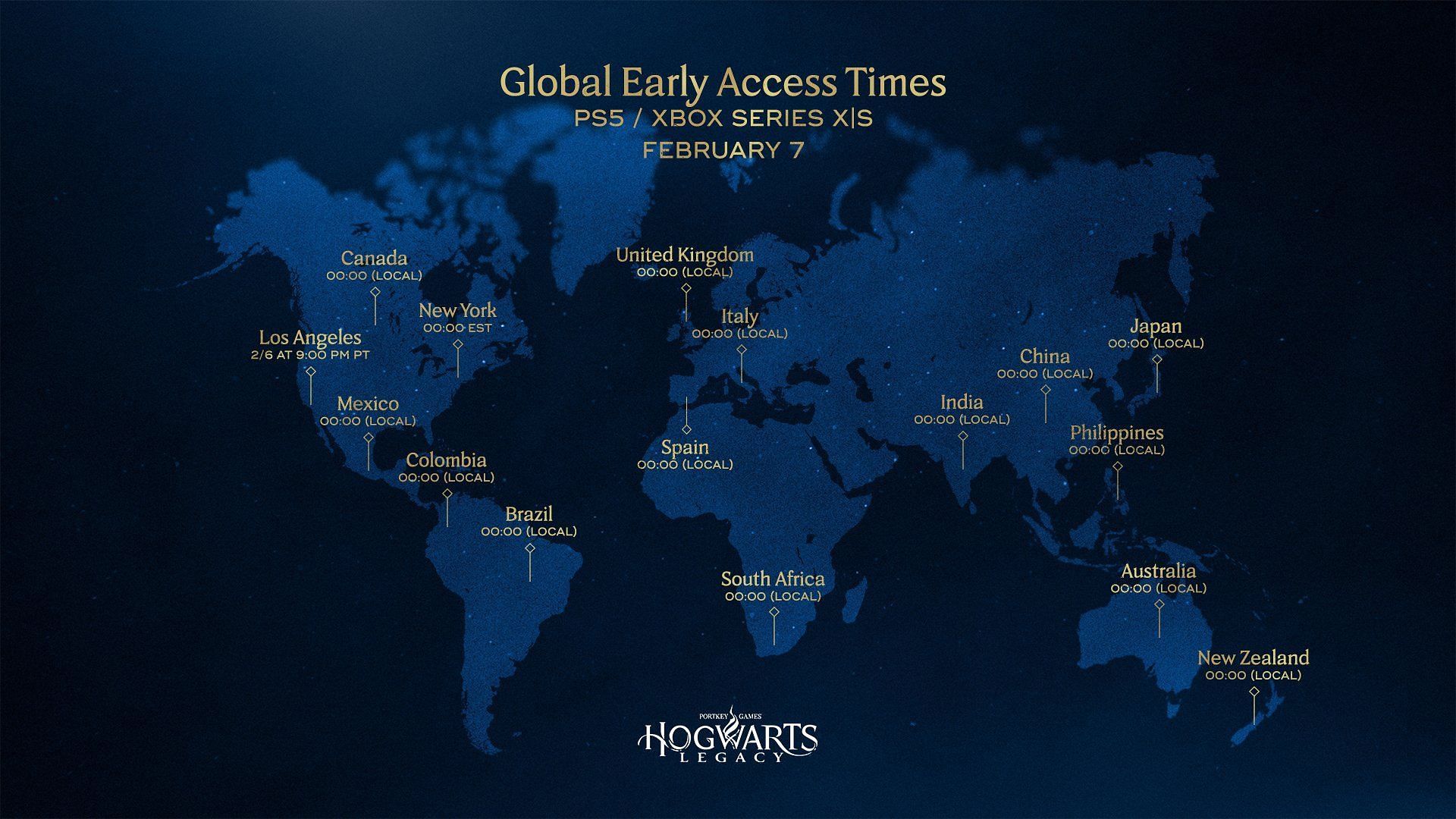 Hogwarts Legacy Xbox early access date and time for all regions