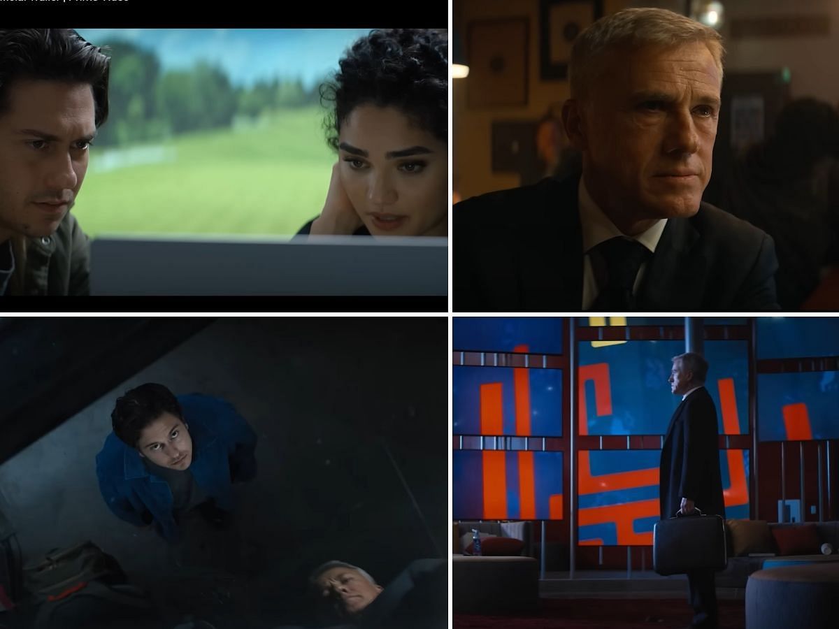 Collage of snippets from The Consultant trailer. (Photo via YouTube/Sportskeeda)