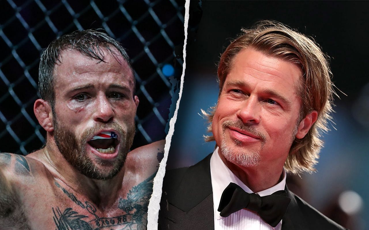 Jarred Brooks (left), Brad Pitt (right), photo by ONE Championship