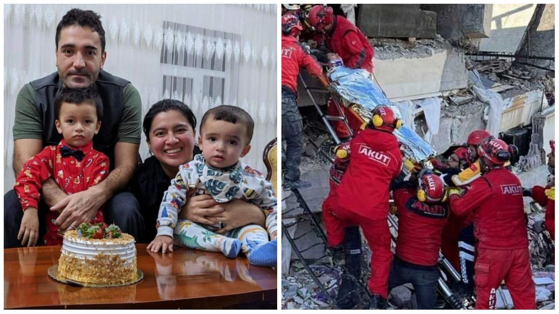 Burak Firik and his entire family died in the severe earthquake that hit Syria and Turkey, (Images via Abbas Abbaszadeh and @Doranimated/Twitter)