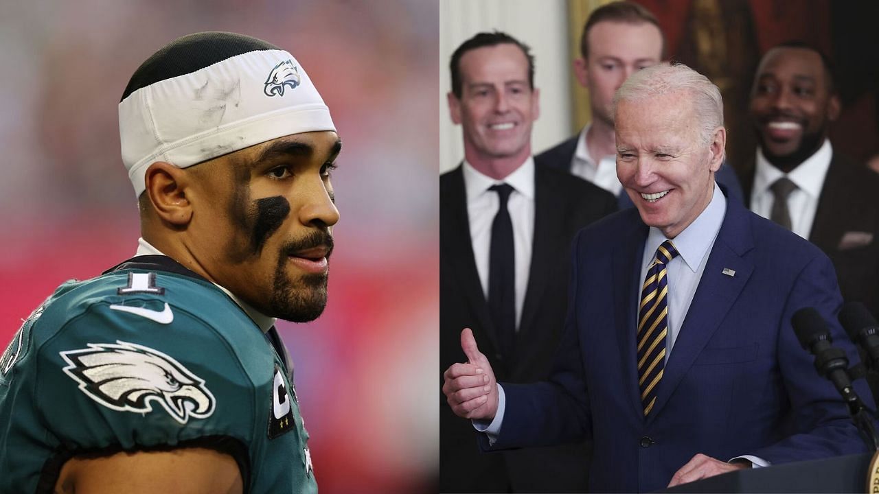 President Biden supports Jalen Hurts and the Eagles