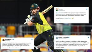 "One of the greatest ever T20 batters" - Twitter reacts after Aaron Finch announces retirement from international cricket