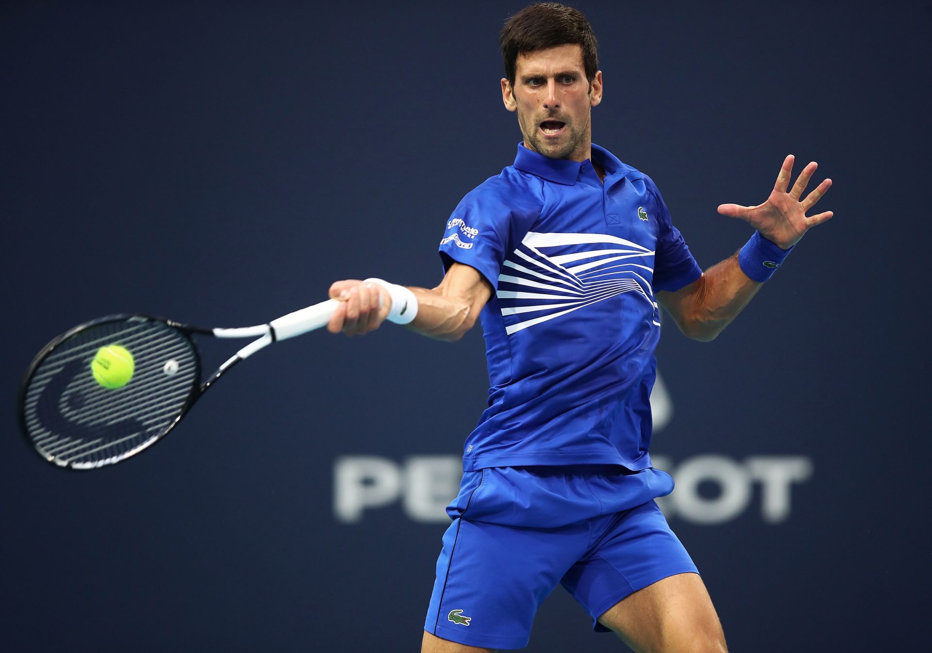 Novak Djokovic at the 2019 Miami Open