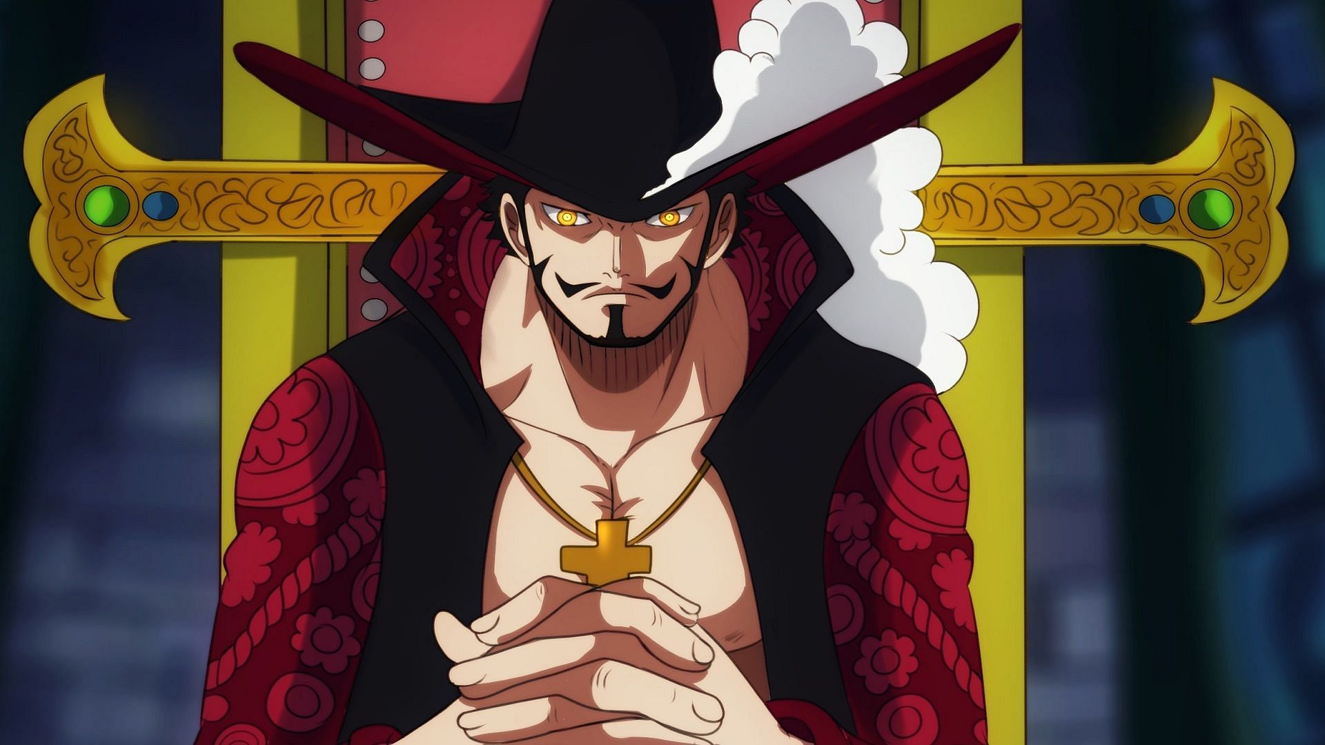 Dracule Mihawk, the World&#039;s Strongest Swordsman (Image via Toei Animation, One Piece)