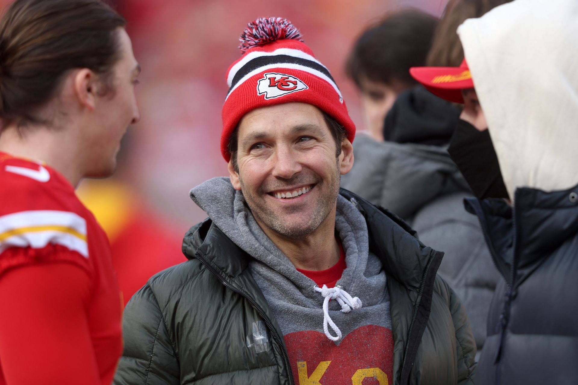 Paul Rudd at the AFC Championship - Cincinnati Bengals v Kansas City Chiefs game