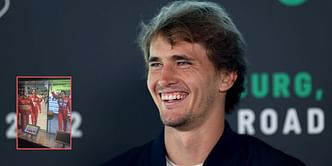 In pictures: Alexander Zverev visits "absolute legend" Michael Schumacher's Ferrari exhibit at the Qatar Museum
