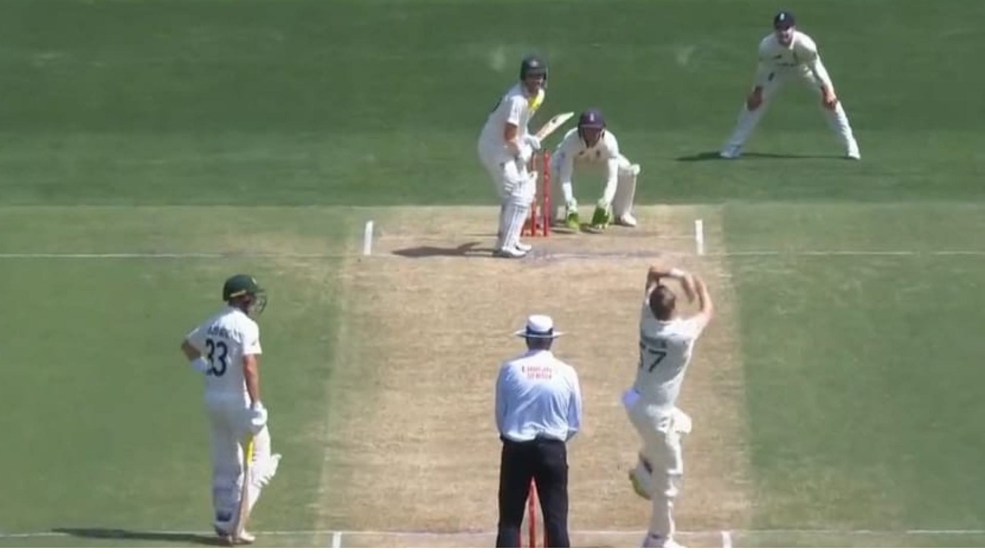 Ollie Robinson bowling off-spin during 2021-22 Ashes (P.C.:Twitter)