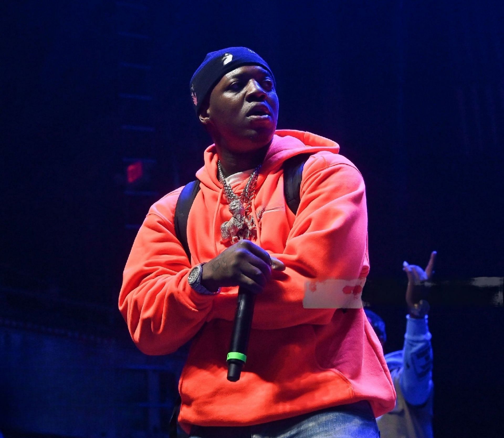 Lil Zay Osama performing at the G Herbo concert (Image via Getty)