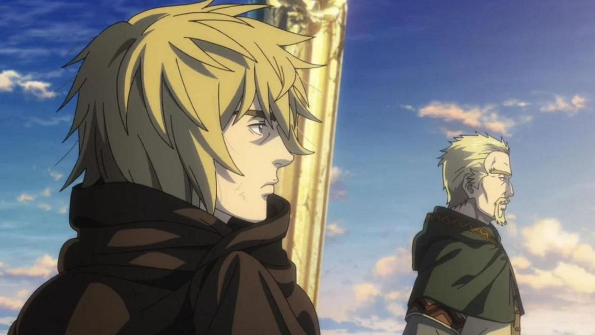 Thorfinn and Askeladd as seen in Vinland Saga season 1