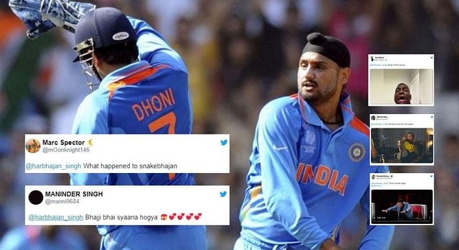 "Tu toh dev manus nikla" - Fans erupt as Harbhajan Singh picks MS Dhoni between Virat Kohli and Rohit Sharma
