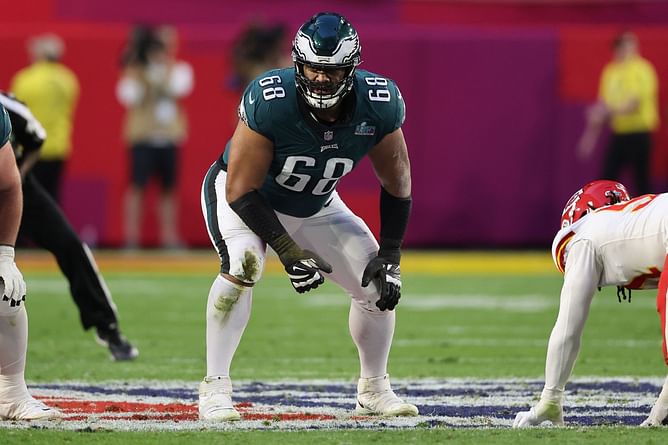 Eagles’ Jordan Mailata rips Super Bowl grass field - “Like playing on a water park”