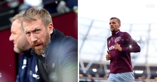 "You need your goalkeeper sometimes" - Graham Potter aims brutal dig at Tomas Soucek as Chelsea are denied penalty after controversial 'save'