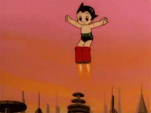 Big Red Boots Shoes Sneakers Astro Boy Finger Hand Miniature 