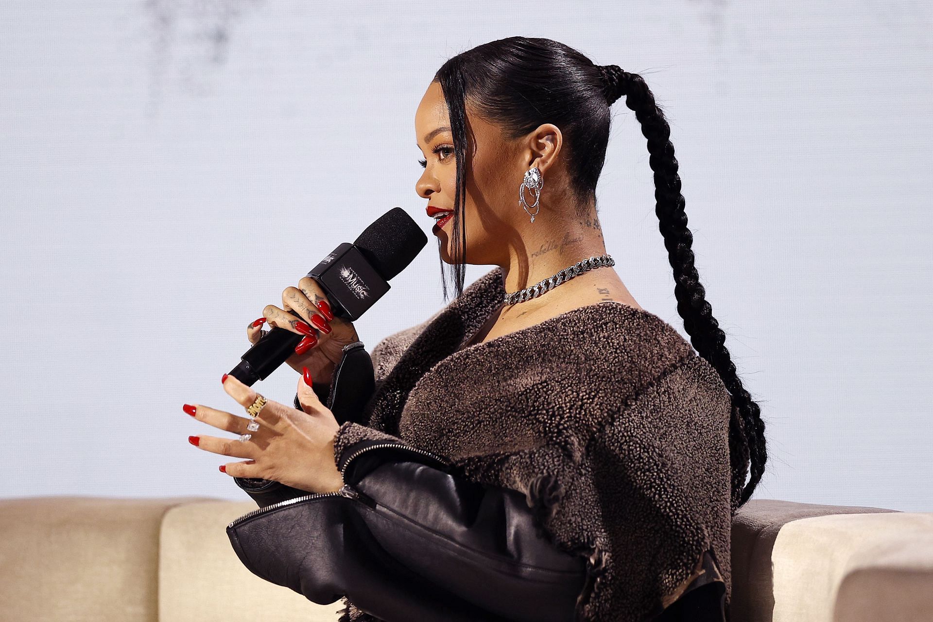 Rihanna at the Apple Music Super Bowl LVII Halftime Show - Press Conference