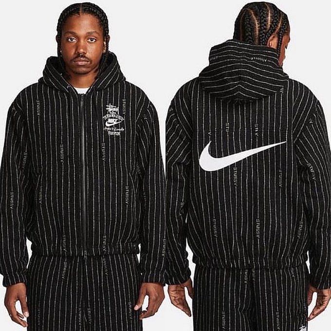 83%OFF!】 Stussy x Nike Striped Wool Jacket okhuijsen.com