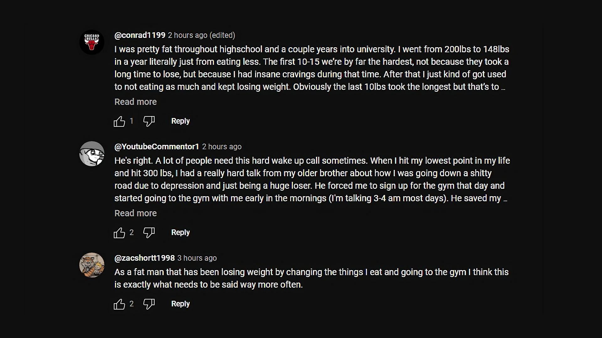 YouTube comments (Image via Asmongold Clips/YouTube)