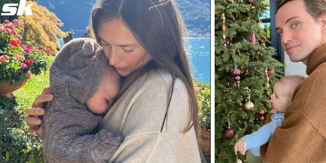 "Someone loves opening gifts as much as his mama" - Maria Sharapova shares an adorable picture of her son Theodore