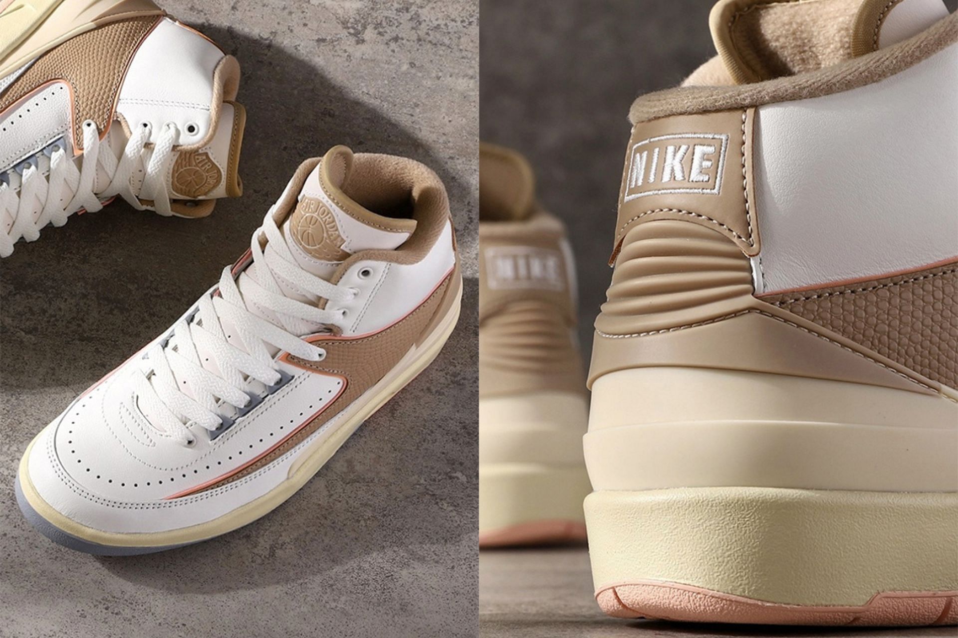 Here&#039;s a closer look at the tongue areas and heels of these sneakers (Image via Nike)