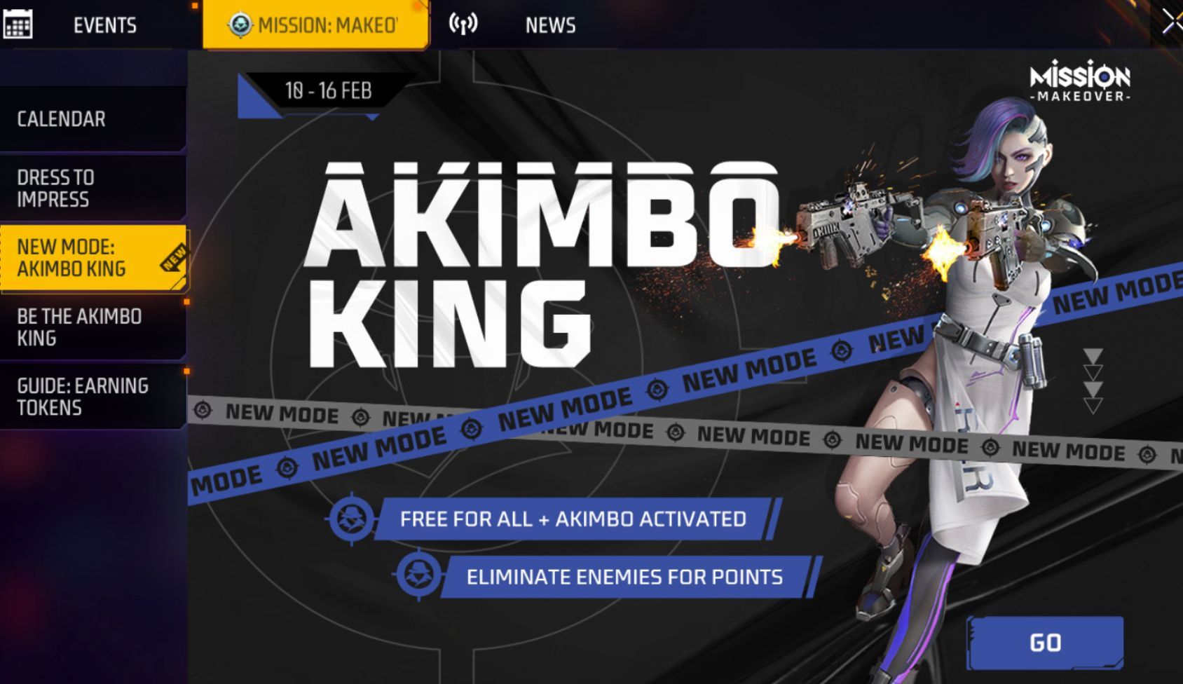 Akimbo King इवेंट  (Image via Garena)