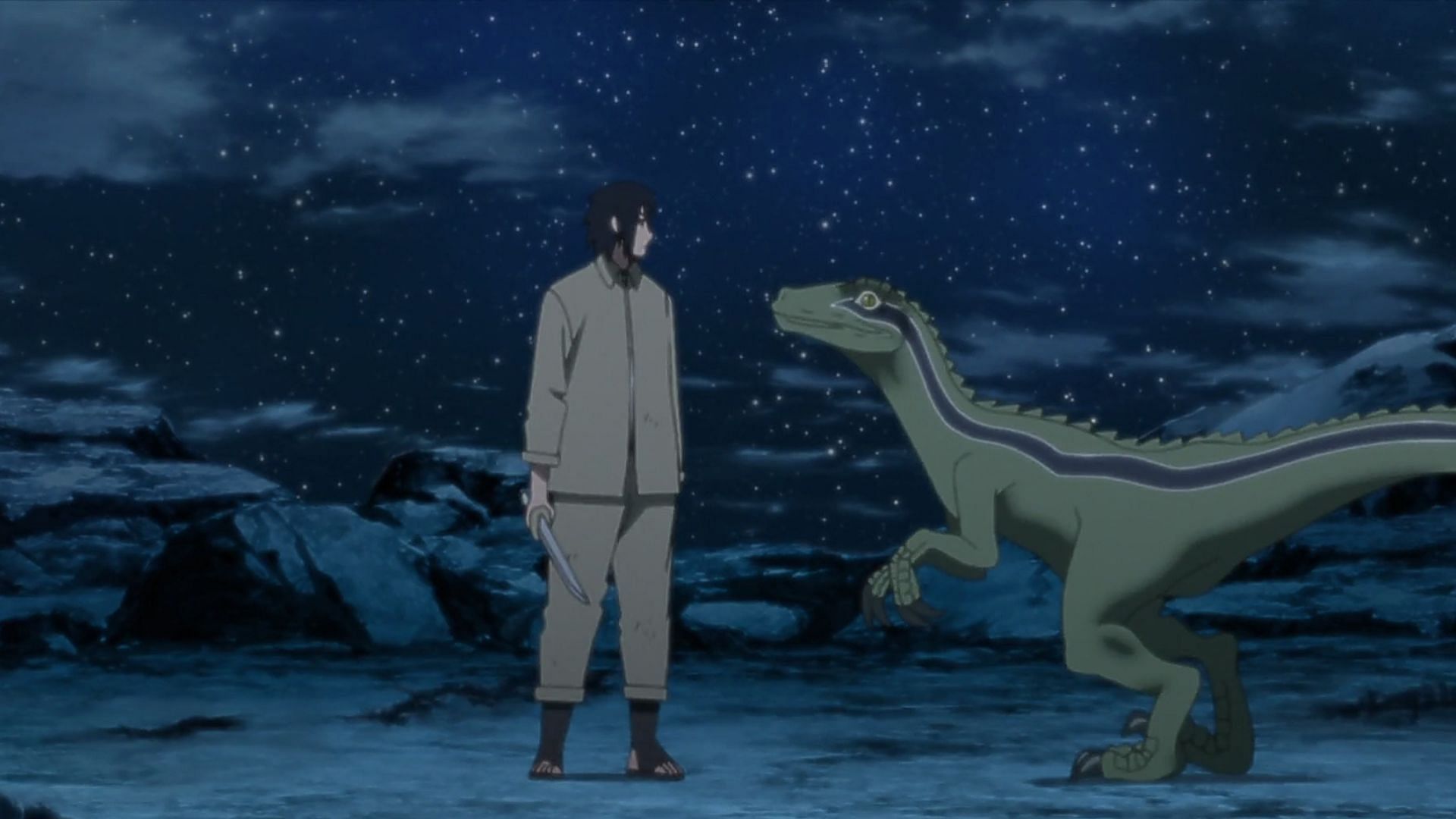 Sasuke and Meno in Boruto episode 286 (Image via Studio Pierrot)